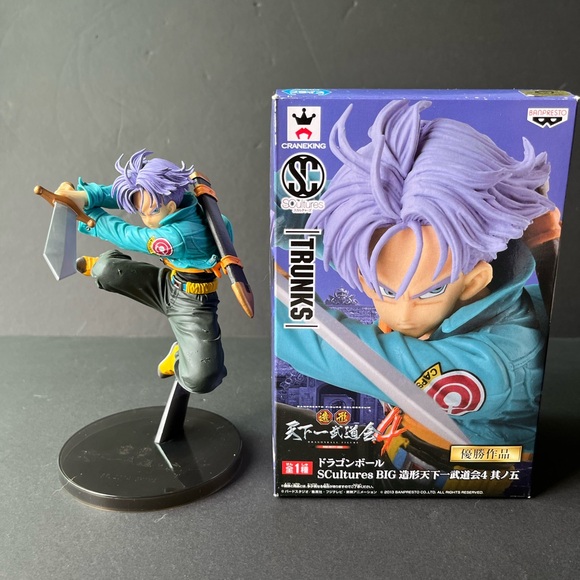 BANDAI BANPRESTO DRAGON BALL SCULTURES COLOSSEUM 4 VOL 5 TRUNKS FIGURE - Picture 2 of 11
